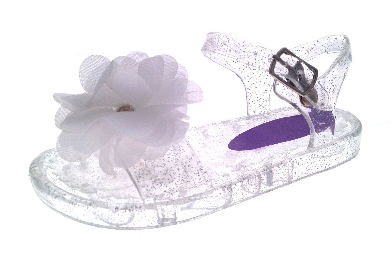 Girls Jelly Sandals Shoes Kids Flat Summer Beach Flower Jellies Kids